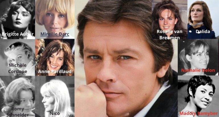 Alain Delon et ses compagnes