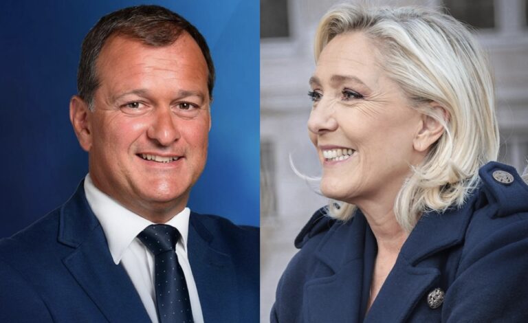 Louis Aliot et son ex-épouse Marine Le Pen