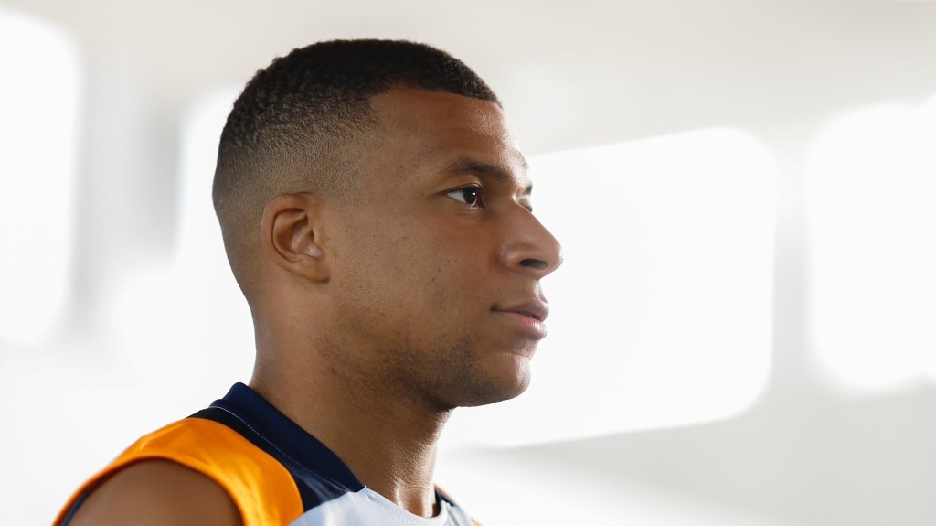 Kylian Mbappé à l'entrainement avec le Real Madrid