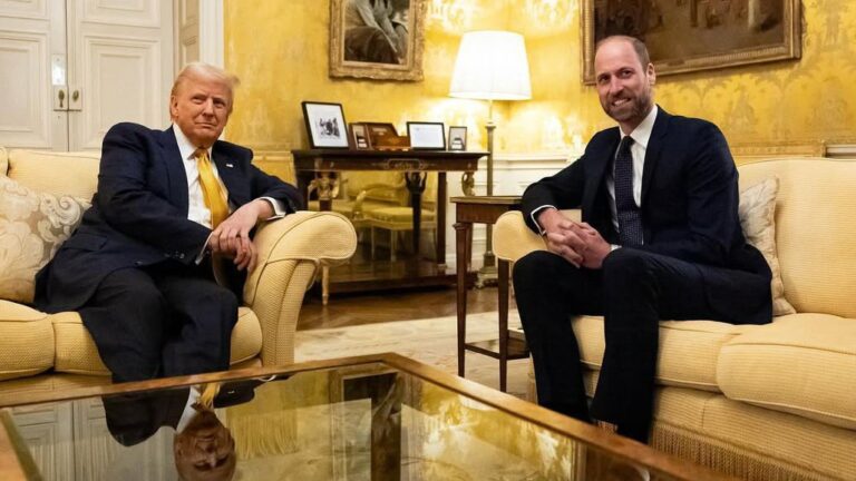 Président Donald Trump avec le prince William